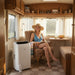 Relaxing in the Caravan with 12000BTU Portable Air Conditioner