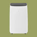 White portable air conditioner with black top 12000 BTU