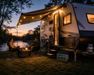 12V battery powering caravan lights