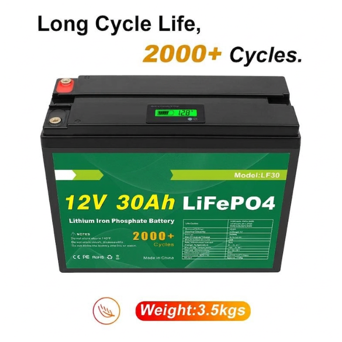 Battery showing long cycle life