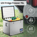 12V Caravan Chest Fridge Freezer 75L