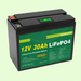 12V 30Ah LiFePO4 battery