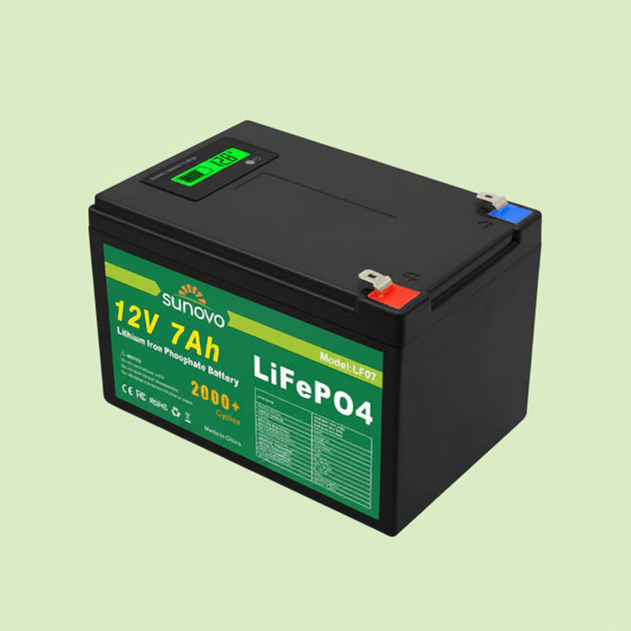 12V 7Ah LiFePO4 Battery