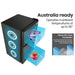 Refrigerator with features highlighted for operating in Australia, including CFC-free insulation.