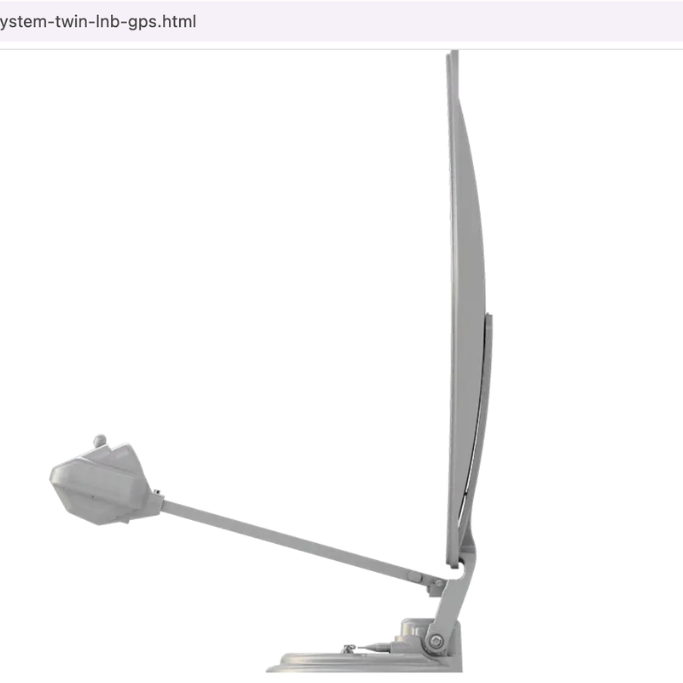 SPHERE ASTROLINK Satellite System - 85cm Dish, Twin LNB & GPS