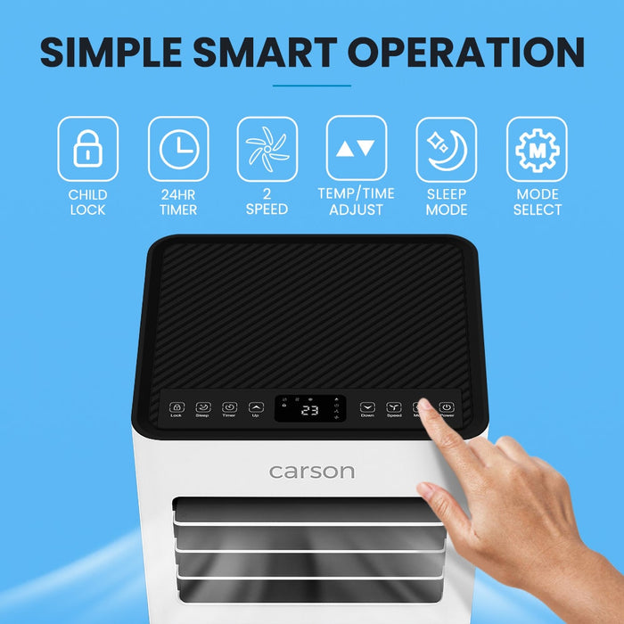 2.05kw 7000BTU Air Conditioner with control panel highlighted