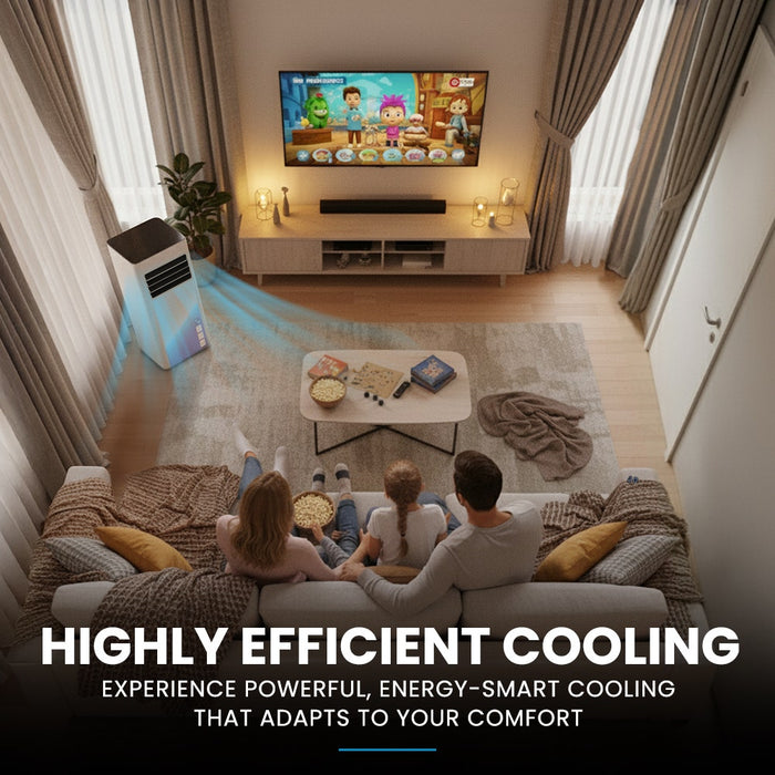 Portable Air Conditioner in family TV room