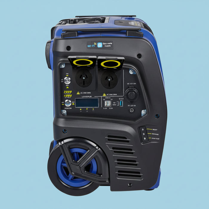 Portable power station with wheels