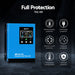 Blue solar charge controller with features listed 