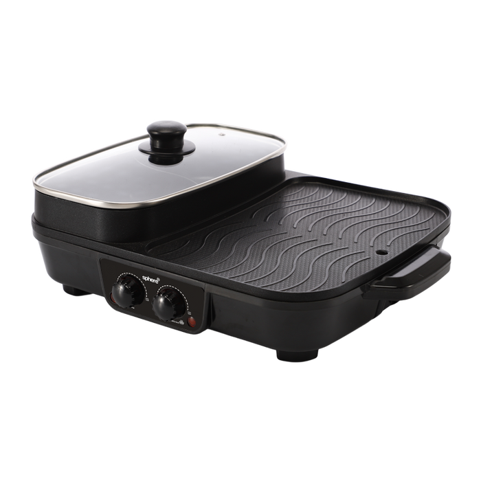 SPHERE Hot Pot and Grill BBQ | 240VAC | Combo Skillet | Model SP-25/37