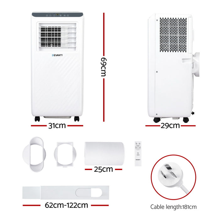 Dimensions of portable air conditioner