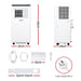 Dimensions of portable air conditioner