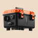 Black and orange portable diesel air heater 