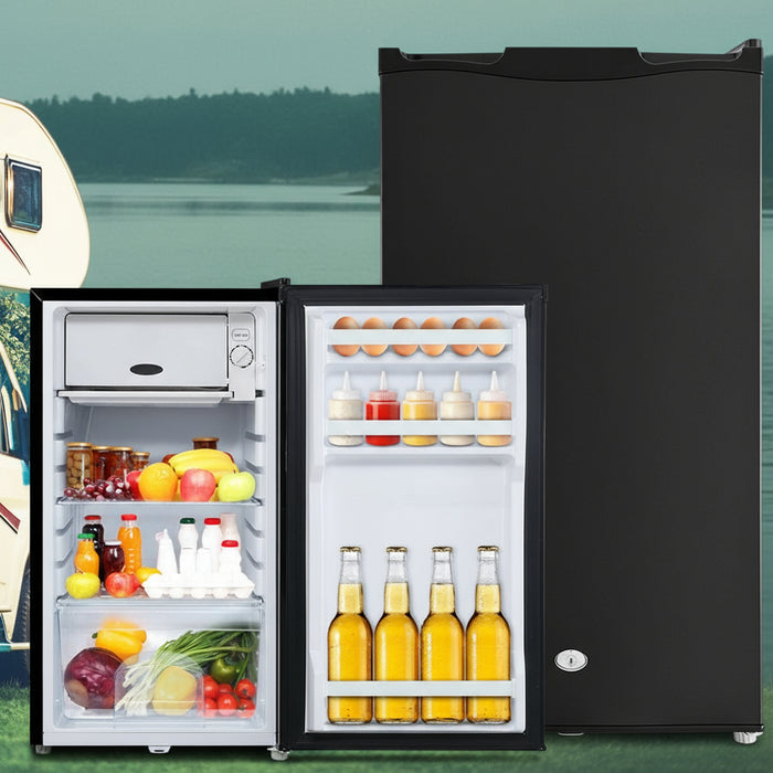 95L Caravan Fridge Freezer – 12V / 24V / 240V | Black — Outback Vagabond