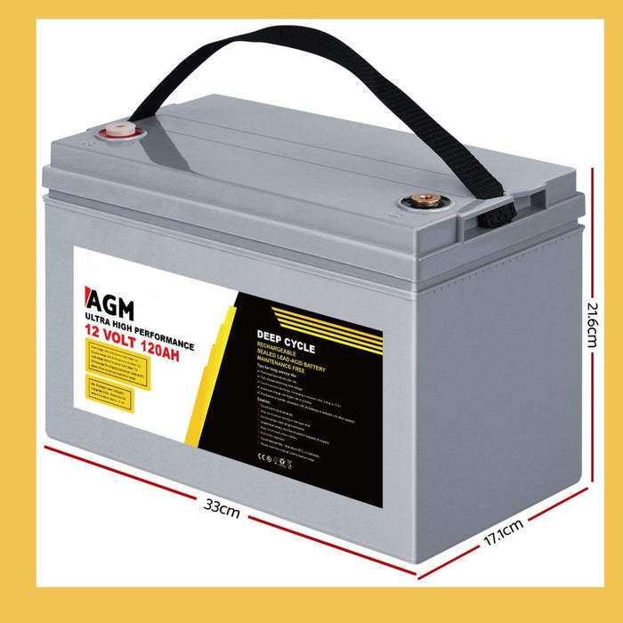 AGM Deep Cycle Battery 12V 120Ah