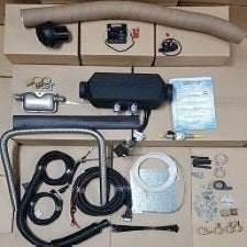 AUTOTERM Diesel Air Heater Kit 12V 2kW with PU-5 Rotary Controller | 2D12PU5