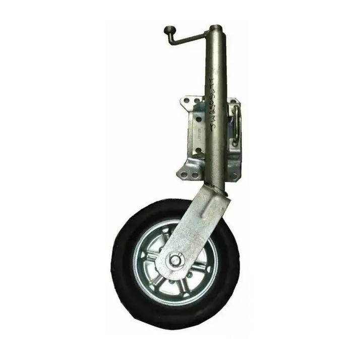 Alko 10" Solid Tyre Jockey Wheel C/W Swivel Clamp. 623660xp3