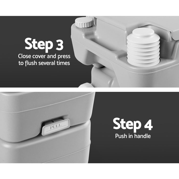 Ultimate Camping Bathroom Bundle | Portable Toilet + Hot Water Shower System + Private Ensuite Tent