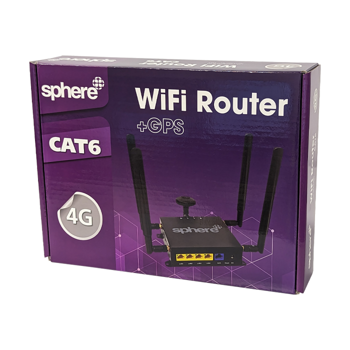 SPHERE CAT6 4G WiFi Router with GPS