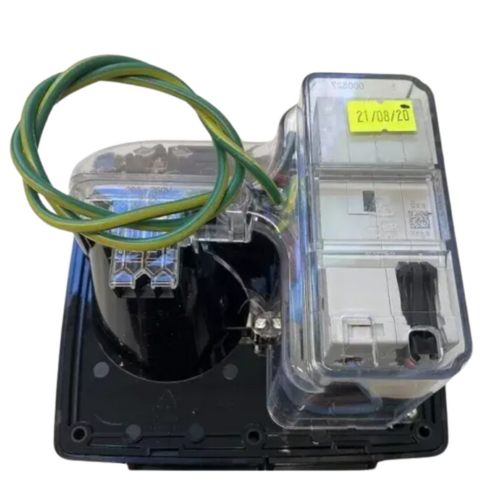 CMS 15AMP Single 15A Autoswitch Inlet Black with RCD Switch IP44 | JILCBBK-A