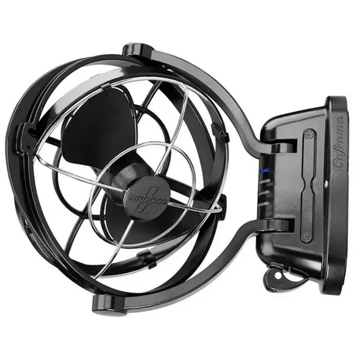 Caframo Sirocco II 12/24V Black 7" Gimbal Fan w/ 3 Speed. 7010CABBX