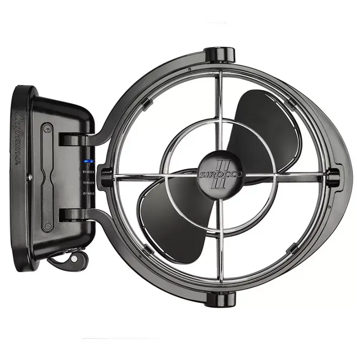 Caframo Sirocco II 12/24V Black 7" Gimbal Fan w/ 3 Speed. 7010CABBX