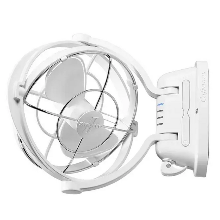 Caframo Sirocco II 12/24V White 7" Gimbal Fan w/ 3 Speed. 7010CAWBX
