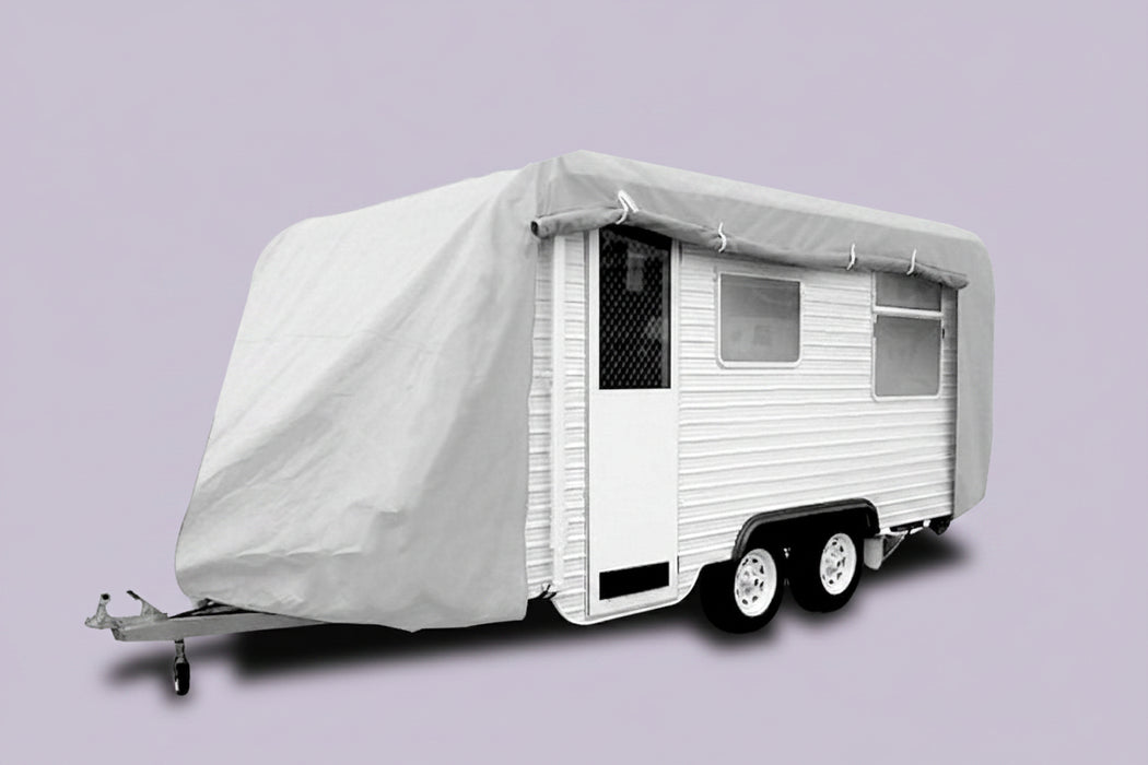Caravan with Cover, showing size zip opening