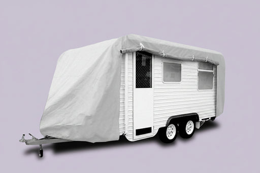 Caravan with Cover, showing size zip opening