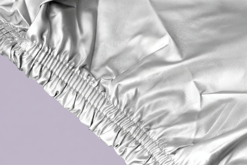 Close-up of a caravan cover 