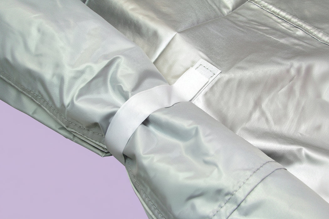 Close-up of caravan cover