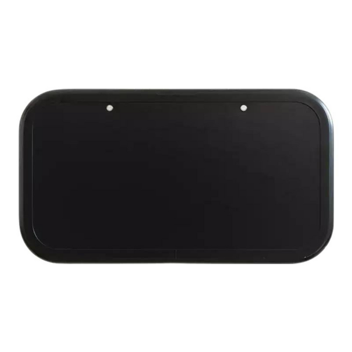 Caravan Picnic Table Black 4RC with LED Lighting & Backing Plate - 800 x 445mm