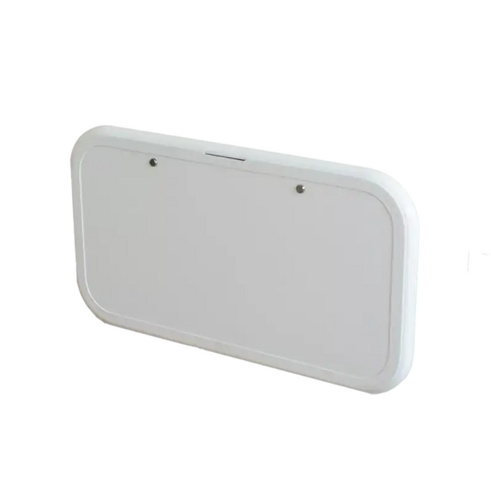 Caravan Picnic Table White 4RC with LED Lighting & Backing Plate - 800 x 445mm