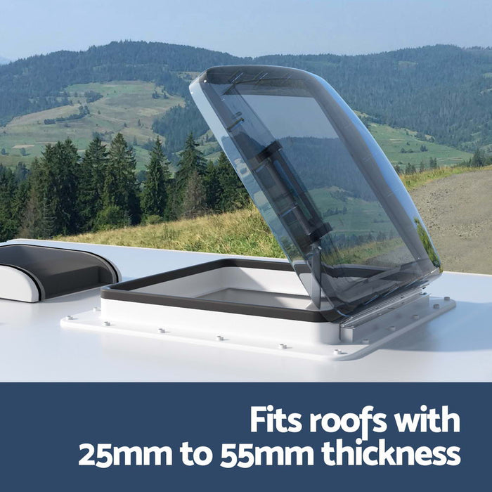 Exterior shot of Caravan Roof Vent