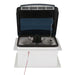 Roof top vent with black cover and white base