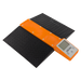 Orange electronic scale with black textured ramp
