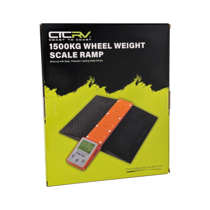 Caravan weight scales with Ramp and Case