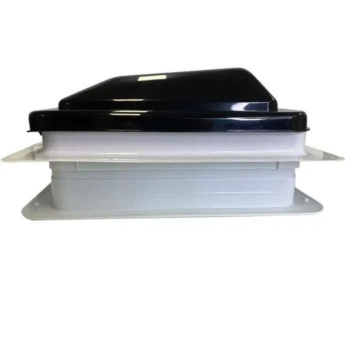 Coast RV 14x14 Black Wind-Up Roof Vent With 12V FAN & LED
