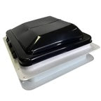 Coast RV 14x14 Black Wind-Up Roof Vent With 12V FAN & LED