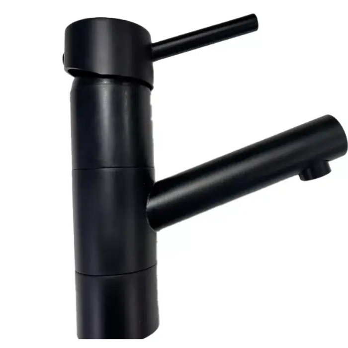 Coast BLACK High Rise Sink Mixer with 13cm Spout | au-8893B-10xss