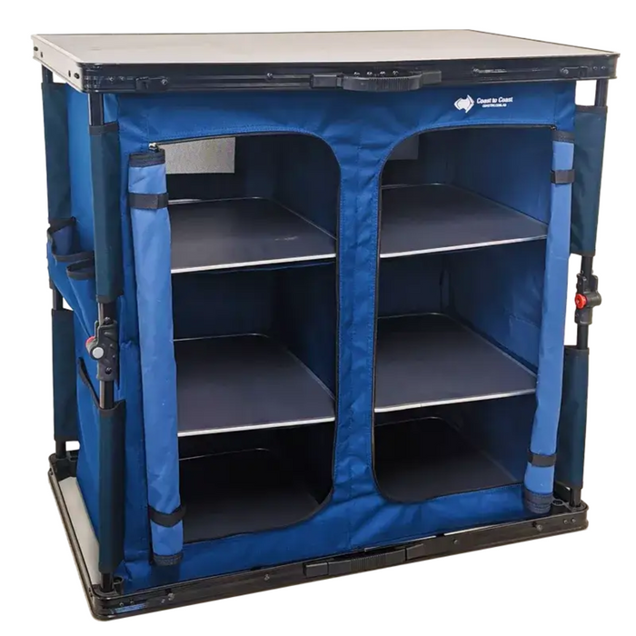 Coast Blue Collapsible Camp Cupboard - 30KG Rated