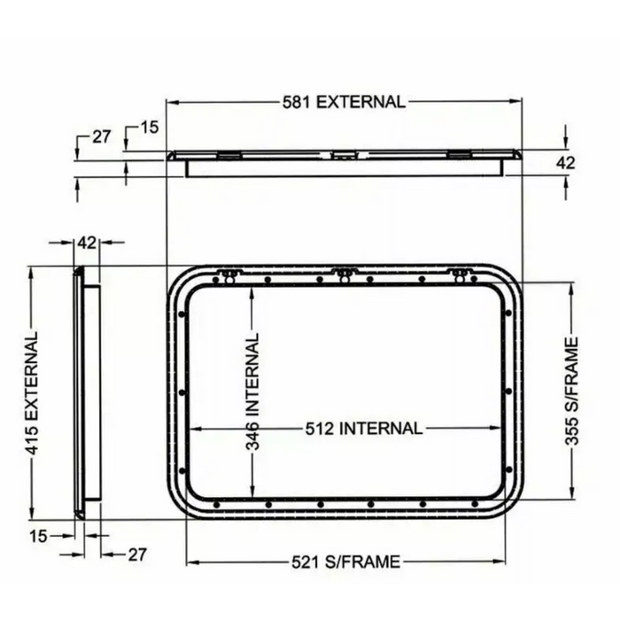Coast Door 3 - White 415 x 581 (M500-120)