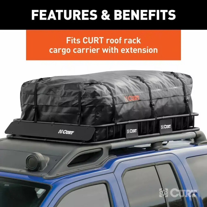 Curt Cargo Bag - Weather-Resistant Vinyl - 1498 x 863 x 533mm. 18221