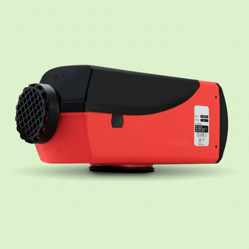 Red and black caravan diesel air heater