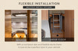 Advertisement for flexible installation options with interior and under-floor views.