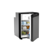 Small refrigerator for RV vehicles, with open door