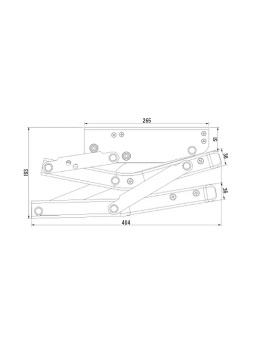 Showing dimensions for pull-out caravan step