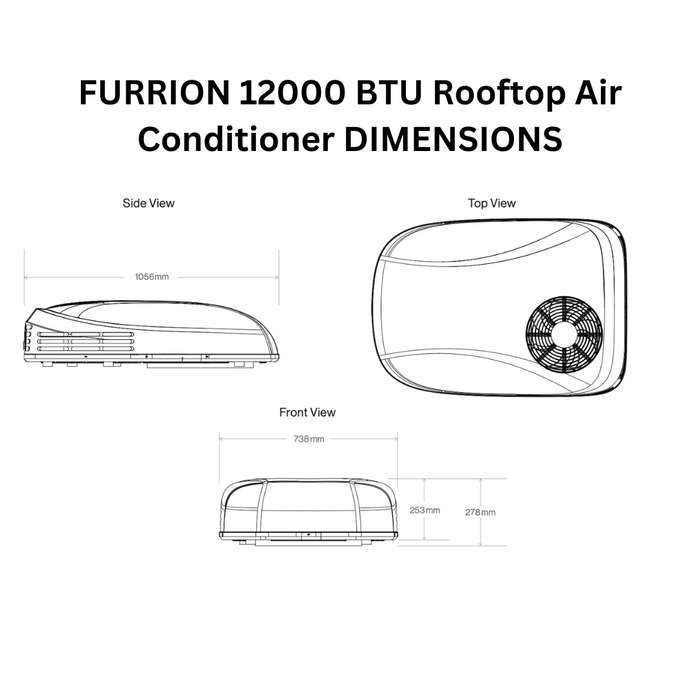FURRION 12000 BTU Rooftop Air Conditioner - 3.5KW