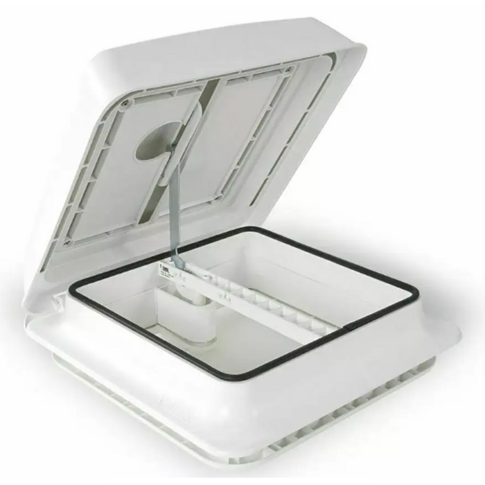 Fiamma Roof Hatch 160 14"X14" White-Manual. 04329b02-