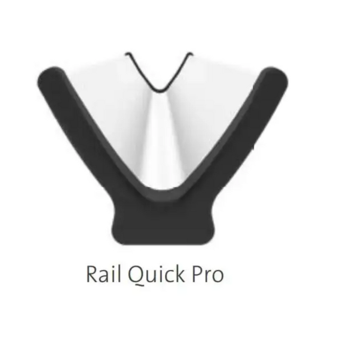 Fiamma Bike-Rack Rail Quick Pro -  w/ Black End Caps and Quick Strap. 98656-993